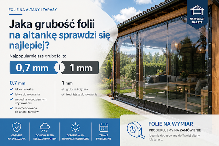 grubosc folii na altanke